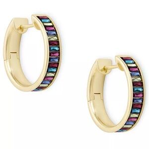 Kendra Scott Jack Rainbow Crystal Hoop Earrings